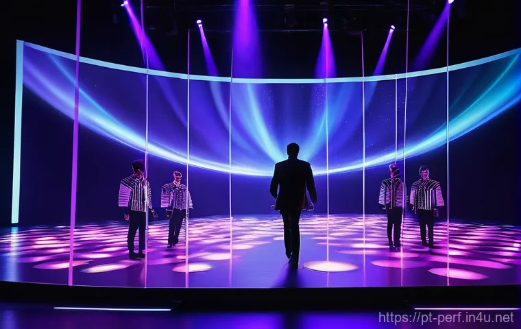 뮤지컬 연출과 제작 - **Prompt:** A dynamic, wide shot capturing a lively musical rehearsal in a grand, ornate Portuguese ...